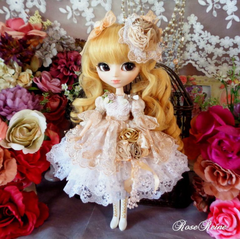 ロリータロマンス シャンパンカラーのシンフォニー 優美に舞うフェアリードールドレス