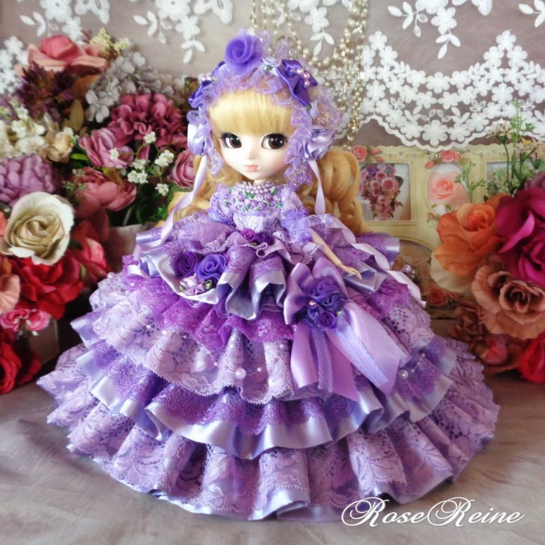 ベルサイユの薔薇 ライラックの香りが高貴でエレガントなボリュームフリルドールドレス豪華4点セット