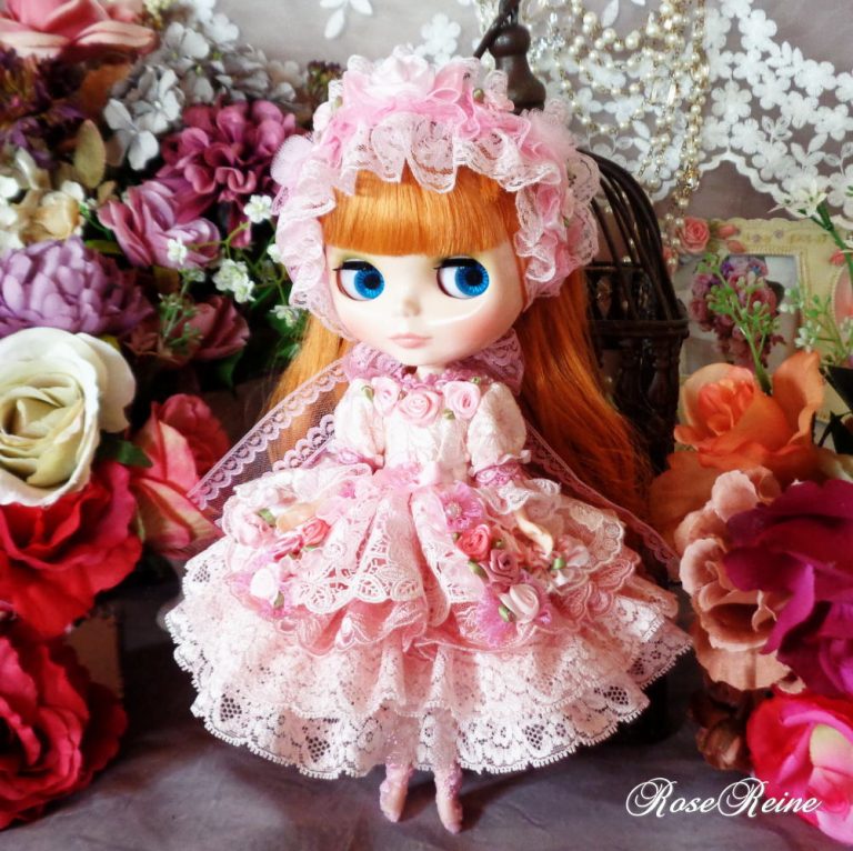 ロリータロマンス シュガーピンクの誘惑…ティアードフリルのプリンセスドールドレス豪華5点セット