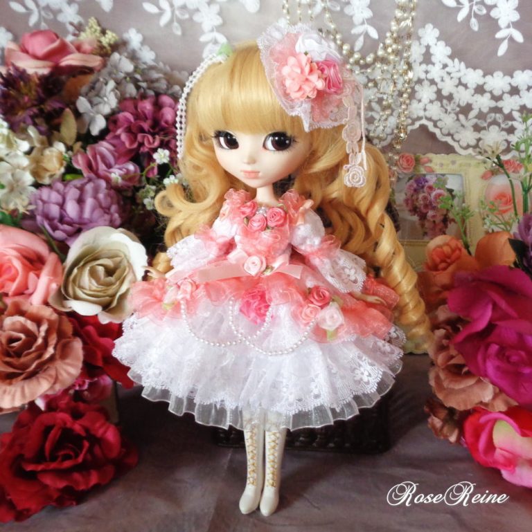 ロリータロマンス スウィートピンクの妖精ラブリーシルエットのドールドレス豪華5P