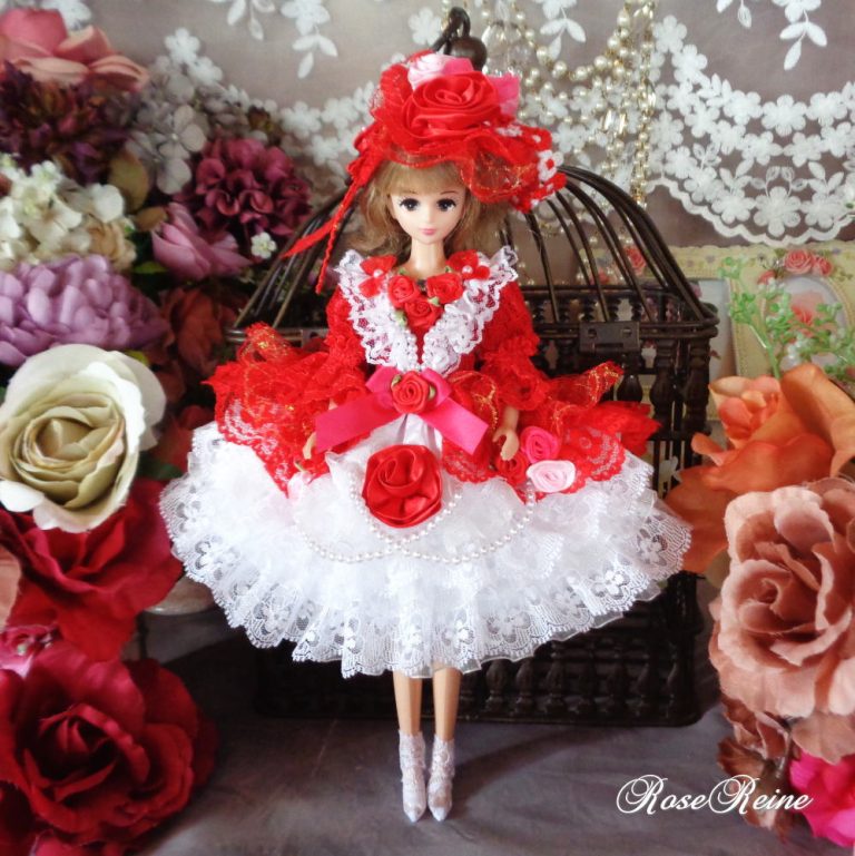 「Y様オーダー専用ページ」ロリータロマンス ローズレッドの妖精ラブリードールドレス5P